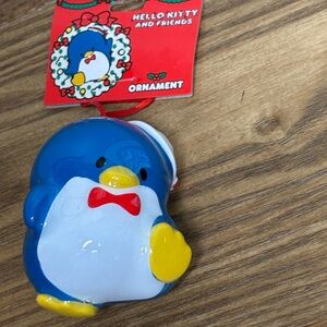 NWT Tuxedo Sam Christmas Ornament Hello Kitty and Friends Year Round Display 3”